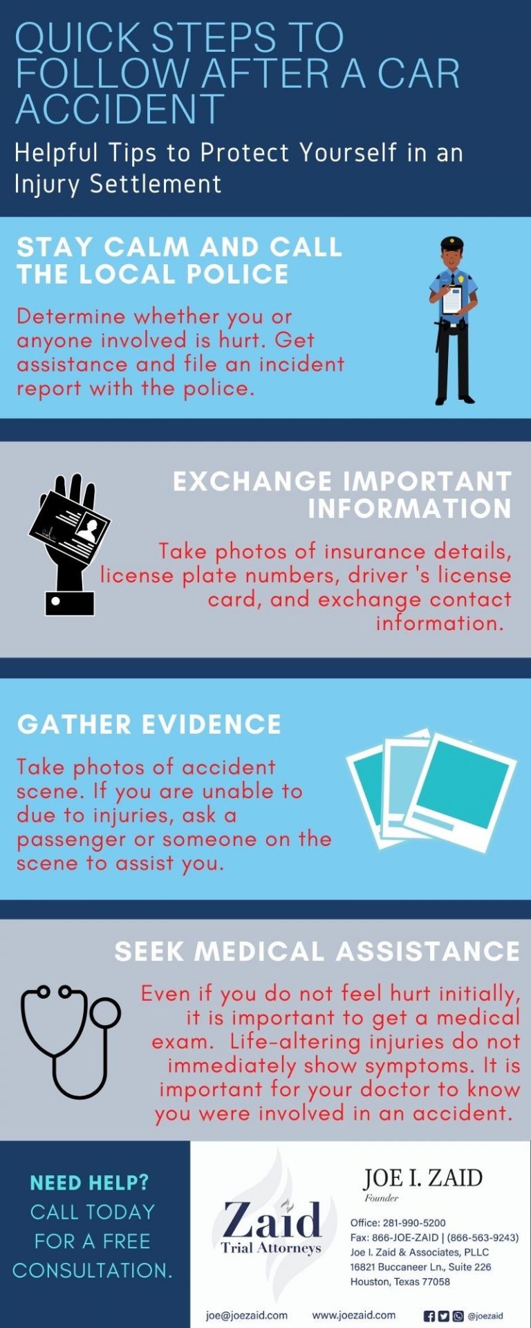 Quick Steps To Follow After A Car Accident
