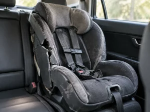 A defective car seat the was not manufactured properly
