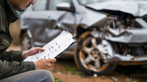 dealing with insurance claims after a car accident, paperwork, stress, anxiety