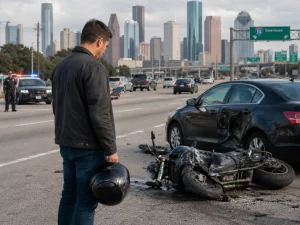 Someone wondering whether it's time to hire a motorcycle accident attorney in texas