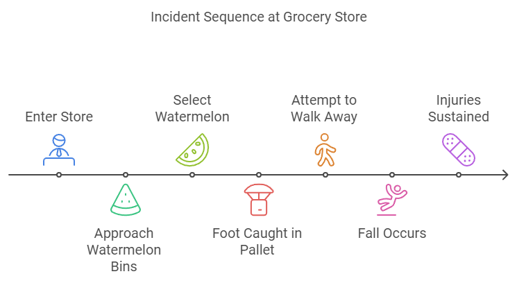 Incident Sequence at Grocery Store