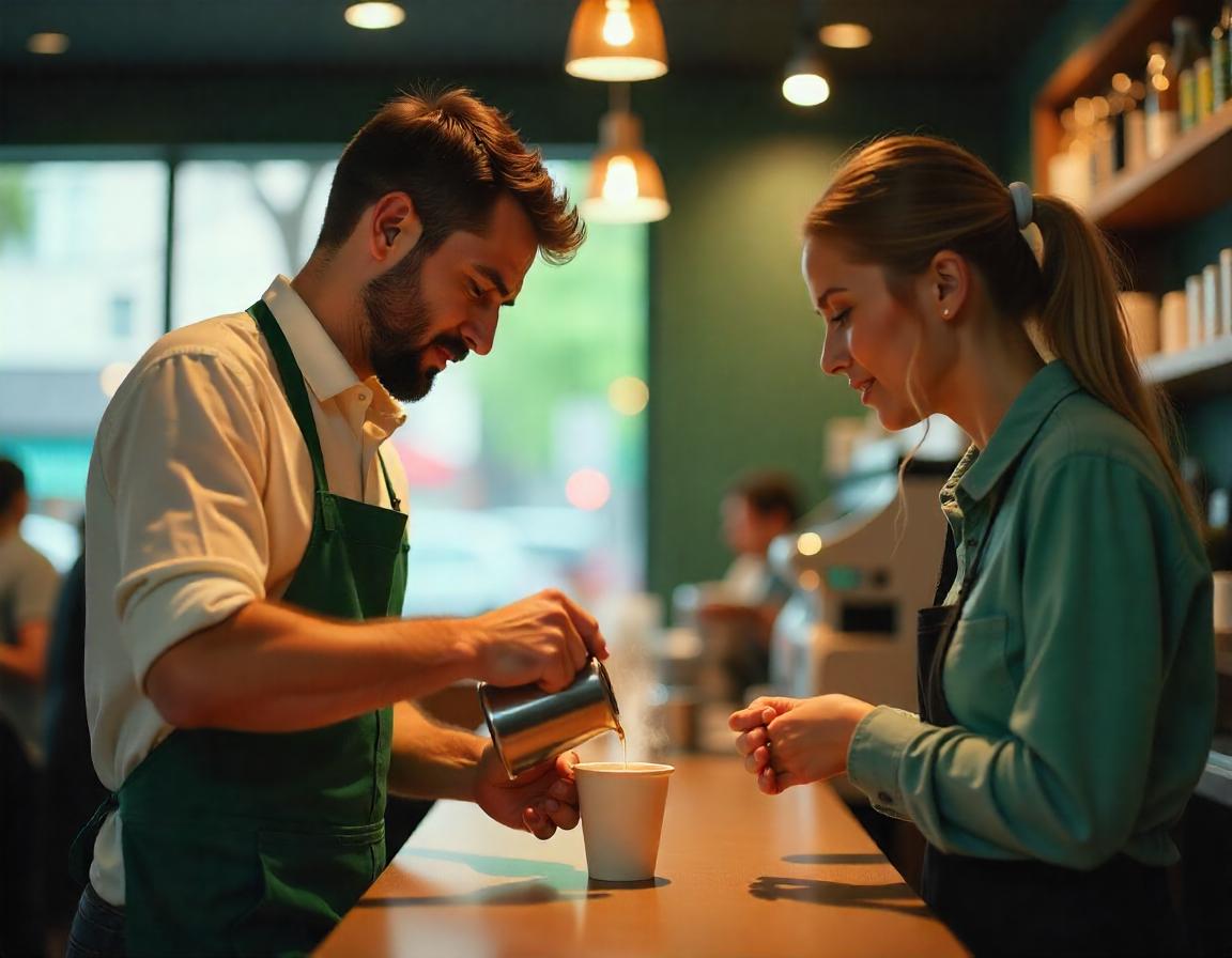 piping hot coffee in coffee shop