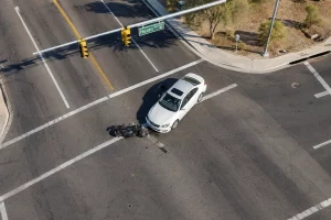 Left-turn motorcycle car collision, the most common type of motorcycle accident