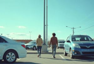 walmart accidents because of a pole in parking lot