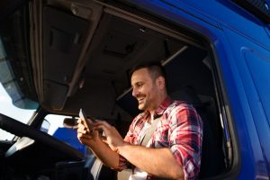 distracted truck driver