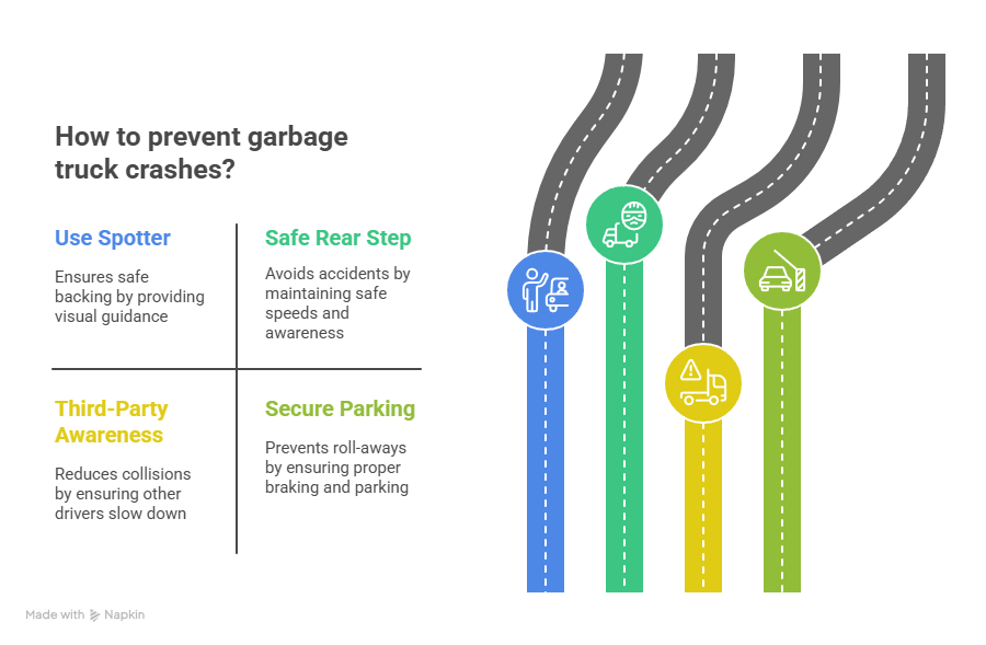 How to prevent garbage truck crashes?