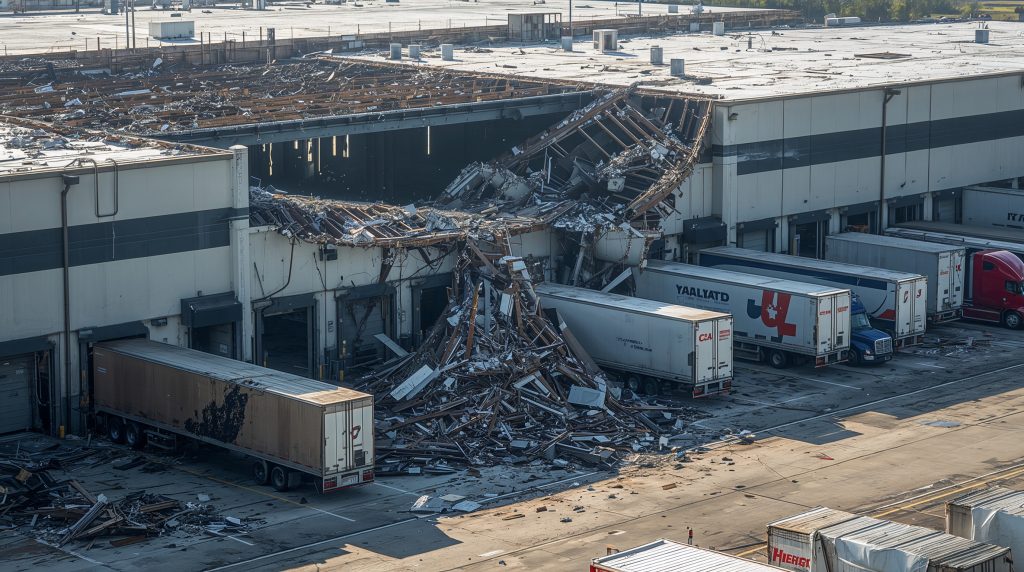 roof collapse at distribution center