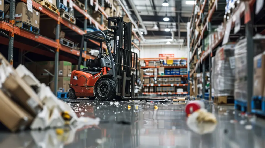 Forklift accident at Lowe's warehouse