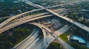 Autopistas en construcción en Houston, Texas