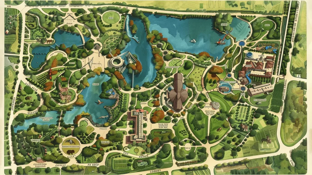 A map of Houston's zoo