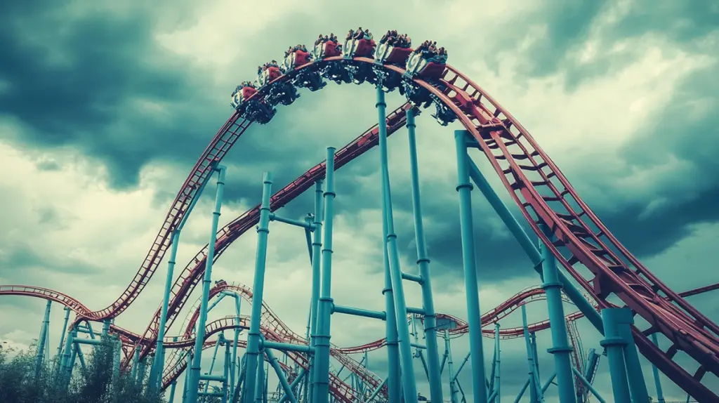 roller coaster ride six flags