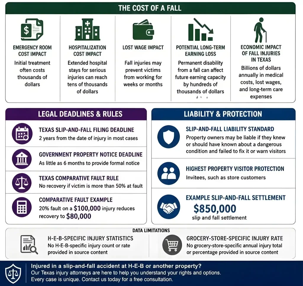 HEB Slip and Fall Claims Settlements