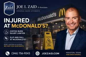Infographic to help victims get find aid after getting injured at mcdonalds