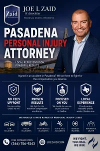 Pasadena personal injury attorney graphic displaying the benefits of a personal injury lawyer in Pasadena, Texas