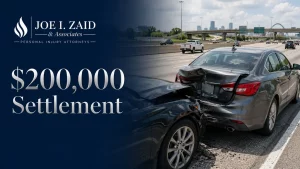 $200000 rear-end car accident settlement in Houston