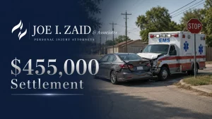 $455,000 Settlement after commercial vehicle accident with an ambulance