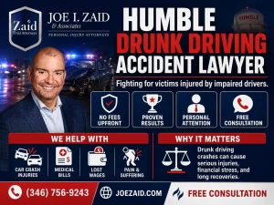 Humble drunk driving accident lawyer and the types of injuries they handle