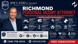 Types of accidents and injuries a Richmond personal injury attorney handles